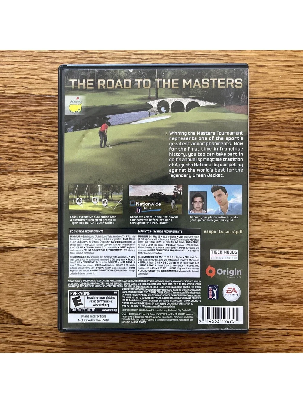 EA Sports Tiger Woods PGA Tour 12 The Masters PC Mac Multiplayer Golf 2011